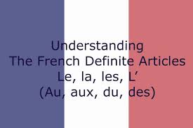 آرتیکل ها در زبان فرانسه